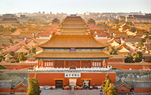 Orașul Interzis văzut din Parcul Jingshan, Beijing